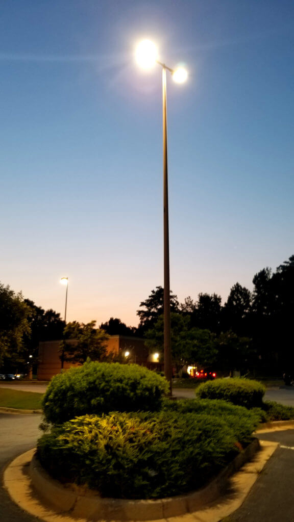 LED lighting for retail grocery parking lot Atlanta | Commercial lighting projects